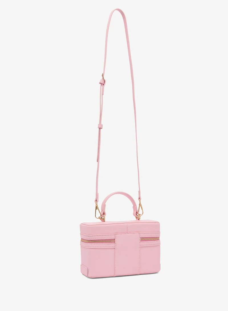 جينجر Bucket Bag With Top Handle Strap And Zipper